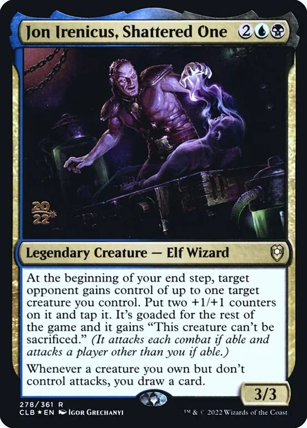 Jon Irenicus, le brisé, carte Magic PCLB 278s — extension Battle for Baldur's Gate Promos