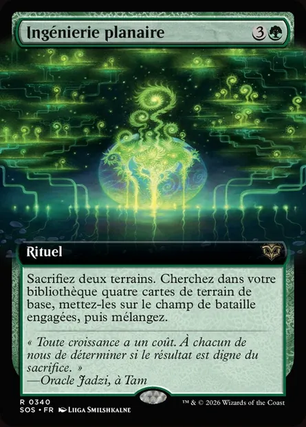 Ingénierie planaire, carte Magic SOS 340 — extension Secrets of Strixhaven