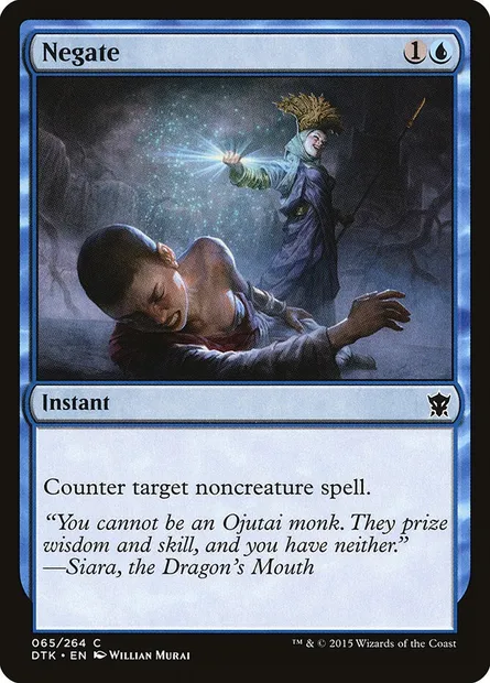 Negate, Magic card DTK 65 — Dragons of Tarkir set
