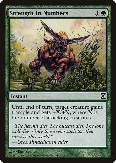 Strength in Numbers, Magic card TSP 224 — Time Spiral set