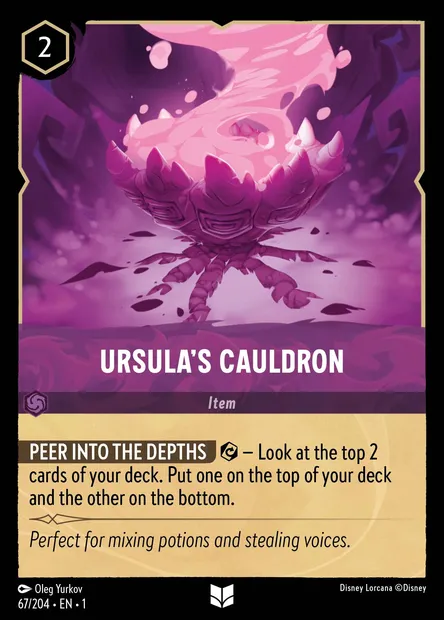 Ursula's Cauldron, Disney Lorcana card CH1-067 — The First Chapter set