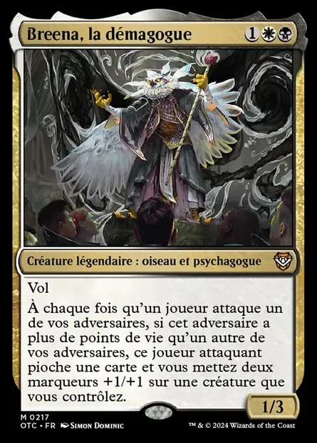 Breena, la démagogue, carte Magic OTC 217 — extension Outlaws of Thunder Junction Commander