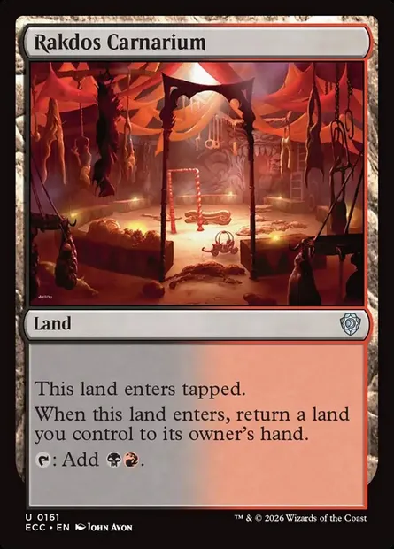 Rakdos Carnarium, Magic card ECC 161 — Lorwyn Eclipsed Commander set