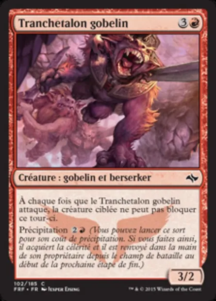 Tranchetalon gobelin, carte Magic FRF 102 — extension Destin reforgé