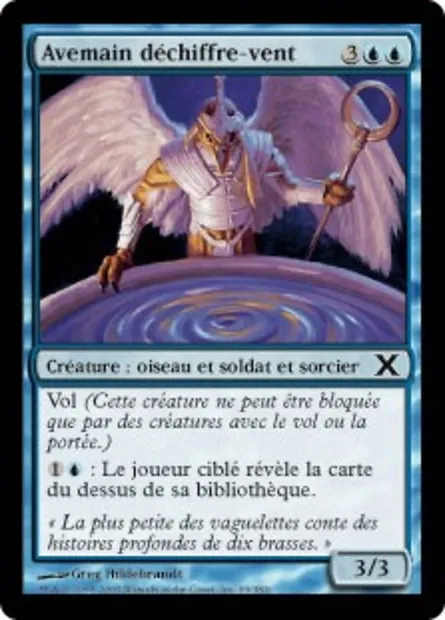 Avemain déchiffre-vent, carte Magic 10E 69 — extension Dixième édition