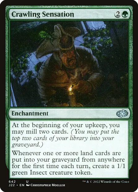 Crawling Sensation, Magic card J22 642 — Jumpstart 2022 set