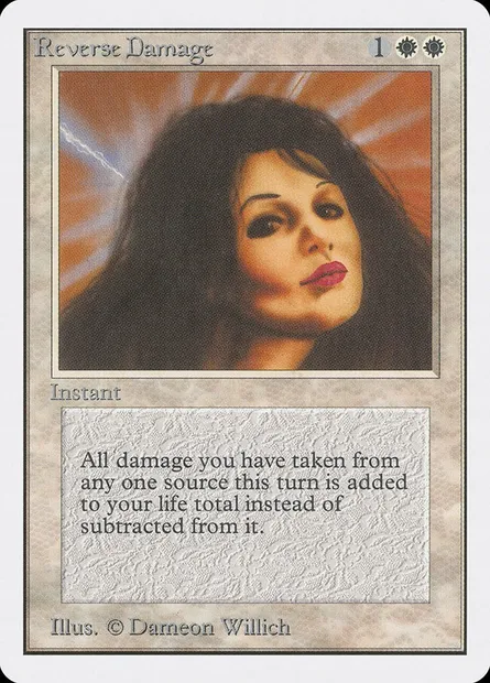 Reverse Damage, Magic card 2ED 36 — Unlimited Edition set