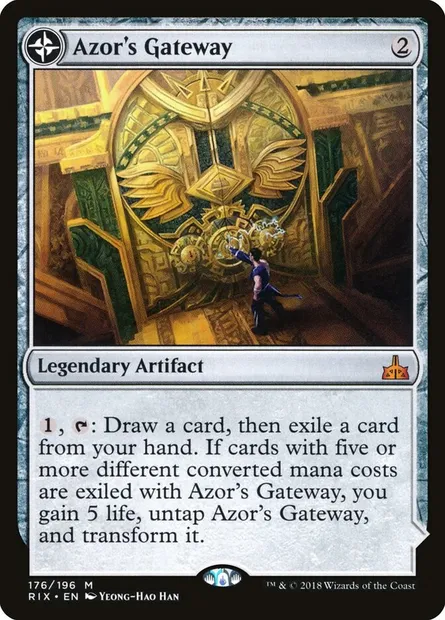 Azor's Gateway // Sanctum of the Sun, Magic card RIX 176 — Rivals of Ixalan set