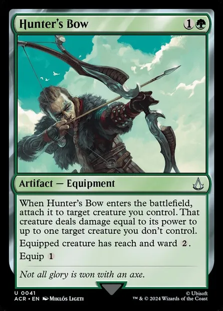 Hunter's Bow, Magic card ACR 41 — Assassin's Creed set