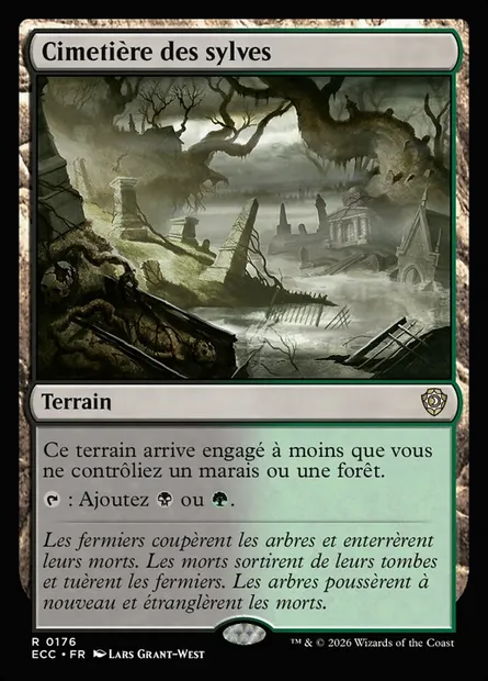 Cimetière des sylves, carte Magic ECC 176 — extension Lorwyn Eclipsed Commander