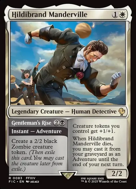 Hildibrand Manderville // Gentleman's Rise, Magic card FIC 83 — Final Fantasy Commander set