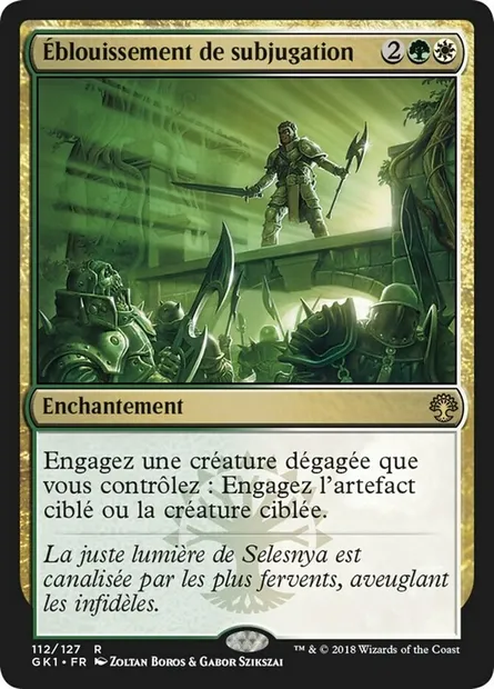 Éblouissement de subjugation, carte Magic GK1 112 — extension GRN Guild Kit