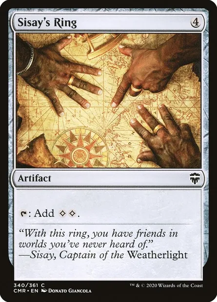 Sisay's Ring, Magic card CMR 340 — Commander Legends set