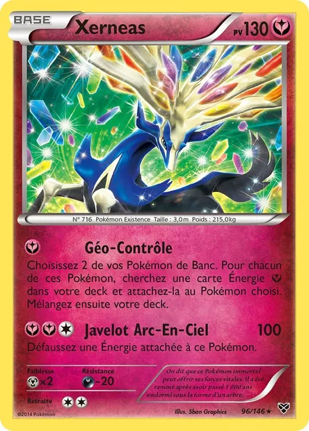 Xerneas, carte Pokémon XY 96 — extension XY