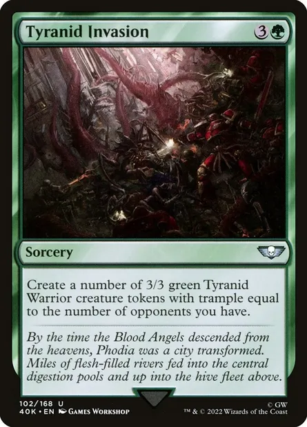 Tyranid Invasion, Magic card 40K 102 — Warhammer 40,000 Commander set