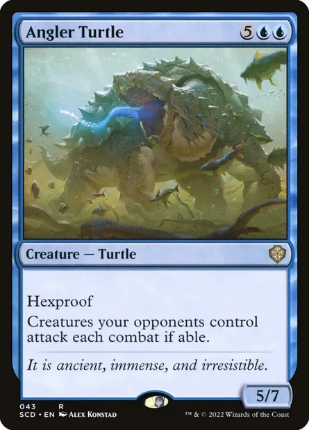 Angler Turtle, Magic card SCD 43 — Starter Commander Decks set