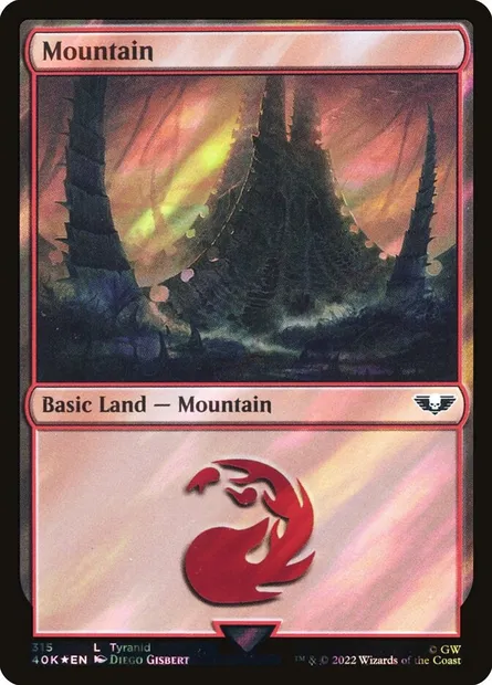 Mountain, Magic card 40K 315★ — Warhammer 40,000 Commander set