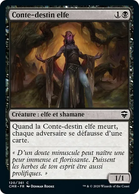 Conte-destin elfe, carte Magic CMR 120 — extension Commander Legends