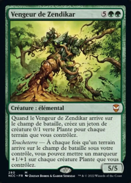 Vengeur de Zendikar, carte Magic NCC 280 — extension New Capenna Commander