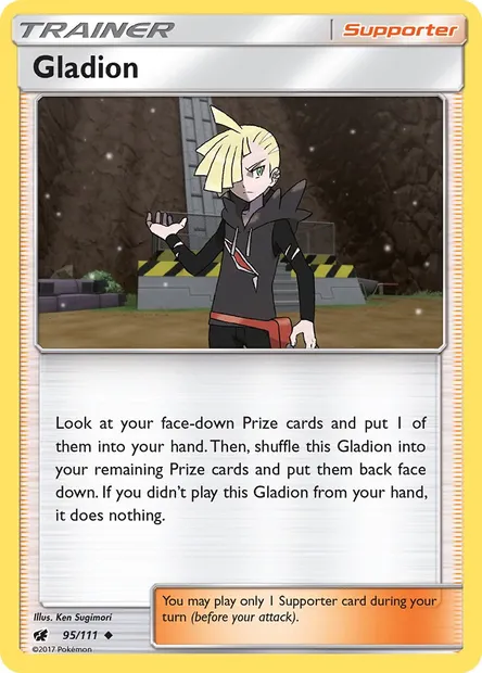 Gladion, Pokémon card CIN 95 — Crimson Invasion set