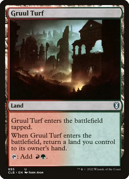 Gruul Turf, Magic card CLB 895 — Commander Legends: Battle for Baldur's Gate set