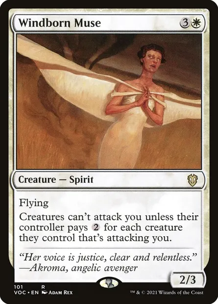 Windborn Muse, Magic card VOC 101 — Crimson Vow Commander set