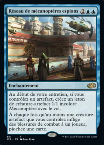 Réseau de mécanoptères espions, carte Magic J22 361 — extension Jumpstart 2022