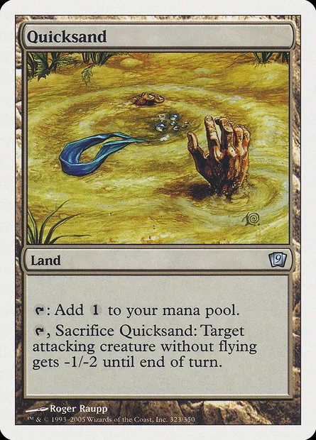 Sables mouvants, carte Magic 9ED 323 — extension Neuvième Edition