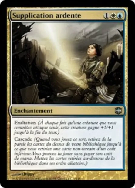 Supplication ardente, carte Magic ARB 1 — extension La Renaissance d'Alara
