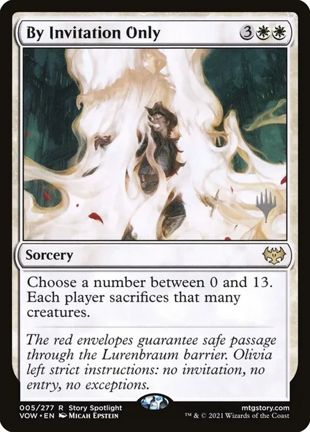 By Invitation Only, Magic card PVOW 5p — Innistrad: Crimson Vow Promos set