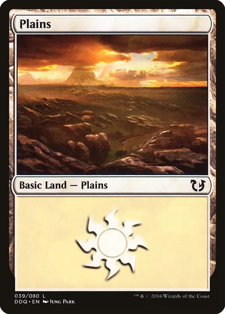 Plains, Magic card DDQ 39 — Duel Decks: Blessed vs. Cursed set
