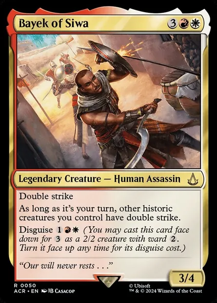 Bayek of Siwa, Magic card ACR 50 — Assassin's Creed set