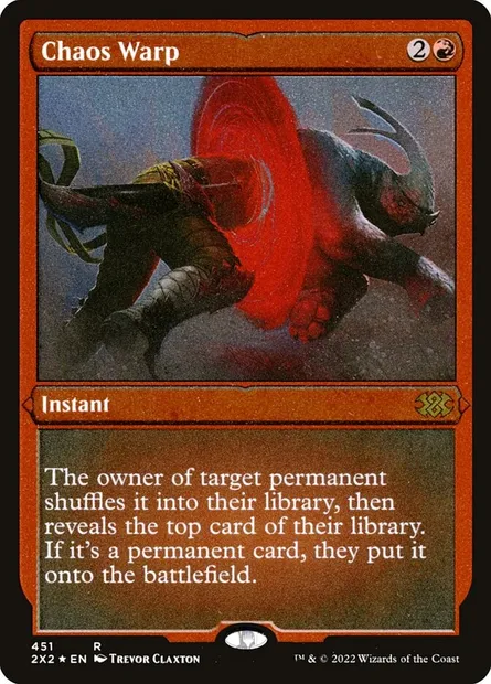 Chaos Warp, Magic card 2X2 451 — Double Masters 2022 set