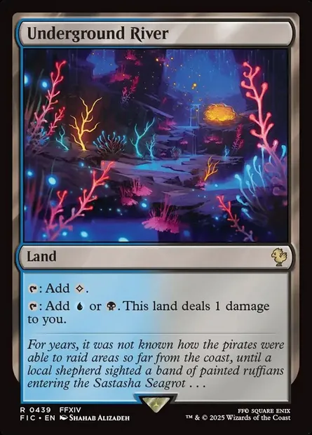 Underground River, Magic card FIC 439 — Final Fantasy Commander set