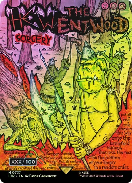Hew the Entwood, Magic card LTR 737z — The Lord of the Rings: Tales of Middle-earth set