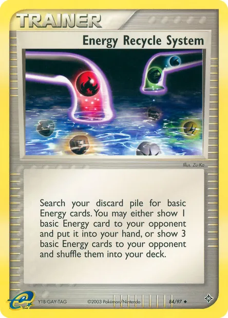 Energy Recycle System, Pokémon card DR 84 — Dragon set