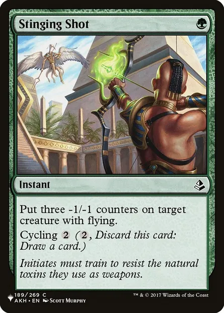 Tir cinglant, carte Magic PLST AKH-189 — extension The List