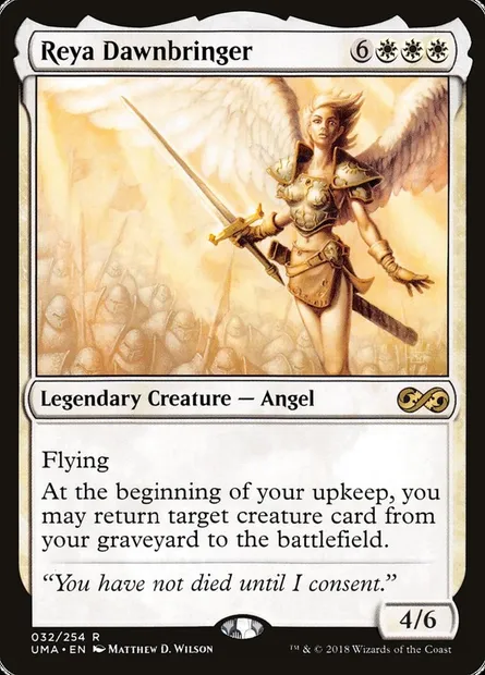 Reya Dawnbringer, Magic card UMA 32 — Ultimate Masters set