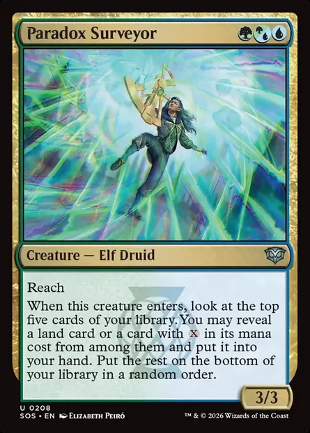 Paradox Surveyor, Magic card SOS 208 — Secrets of Strixhaven set