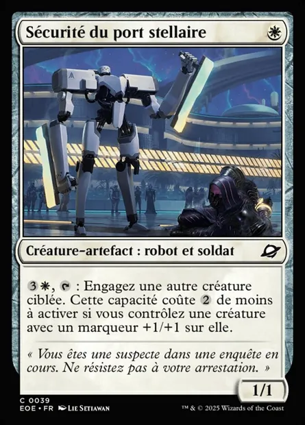 Sécurité du port stellaire, carte Magic EOE 39 — extension Edge of Eternities