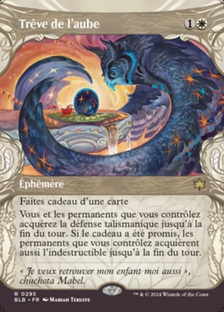 Trêve de l'aube, carte Magic BLB 295 — extension Bloomburrow
