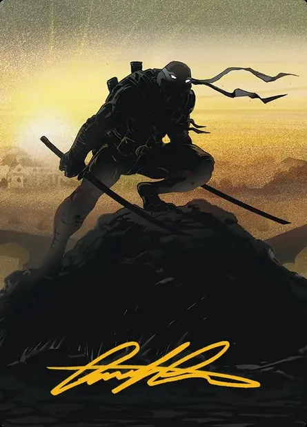 Leonardo, Sewer Samurai // Leonardo, Sewer Samurai, Magic card ATMT 20 — Teenage Mutant Ninja Turtles Art Series set