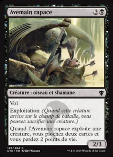 Avemain rapace, carte Magic DTK 126 — extension Les Dragons de Tarkir