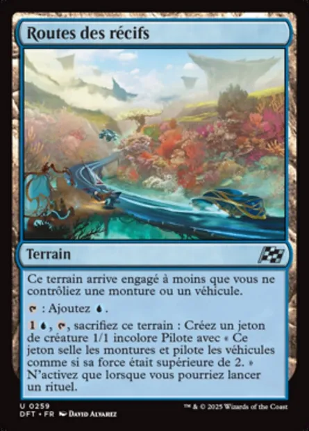 Routes des récifs, carte Magic DFT 259 — extension Aetherdrift