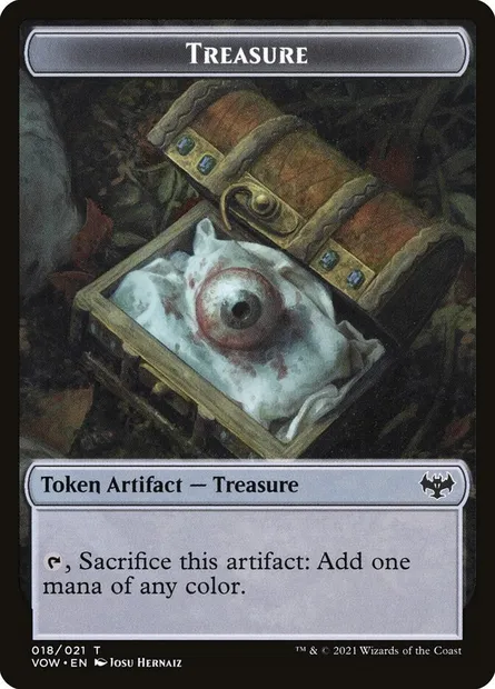 Treasure, Magic card TVOW 18 — Innistrad: Crimson Vow Tokens set
