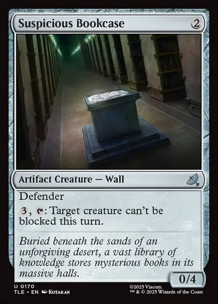 Suspicious Bookcase, Magic card TLE 170 — Avatar: The Last Airbender Eternal set
