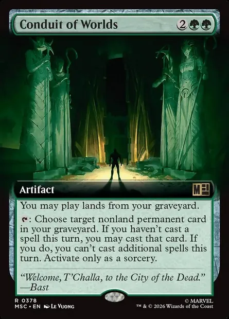 Conduit of Worlds, Magic card MSC 378 — Marvel Super Heroes Commander set