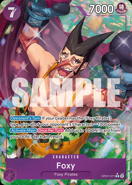 Foxy, One Piece card OP07-071 — 500 YEARS IN THE FUTURE set