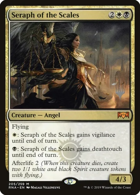 Seraph of the Scales, Magic card PRNA 205p — Ravnica Allegiance Promos set