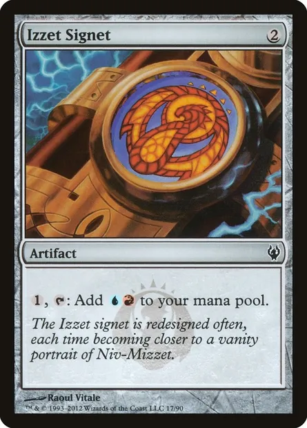 Izzet Signet, Magic card DDJ 17 — Duel Decks: Izzet vs. Golgari set